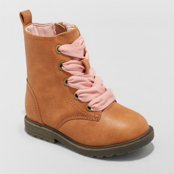 Cat & Jack Other - Cat & Jack Cherish Lace-up Boots - Size 9 - NWT